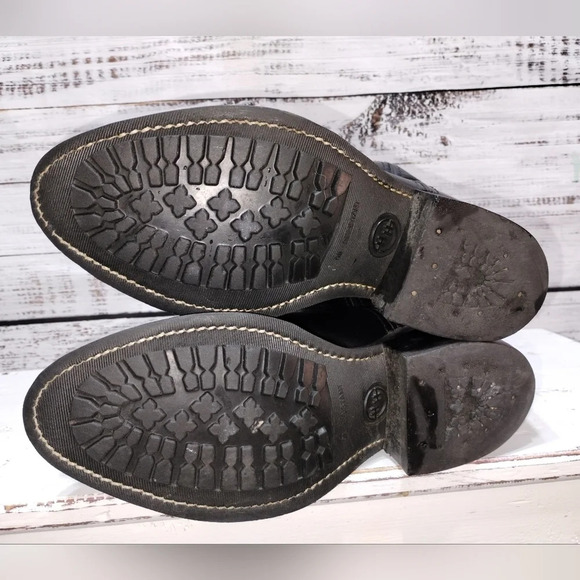 Double‎ H By Richland Cowboy Boot Black size 5.5 Slip Resistant Cat Paw - Picture 5 of 6